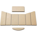 Kaminxpert - habillage de foyer b pour poles  chemine opera b de hark - vermiculite - 8 pices