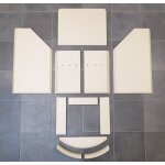 Kaminxpert - habillage de foyer pour poêles à cheminée 8000 de lotus - vermiculite - 11 pièces Kaminxpert - habillage de foyer pour poêles à cheminée 8000 de lotus - vermiculite - 11 pièces