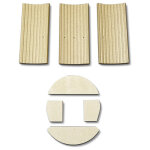 Kaminxpert - habillage de foyer pour po�les � chemin�e faro aqua de justus - vermiculite - 7 pi�ces