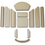 Kaminxpert - habillage de foyer pour poles  chemine liva 2 de lotus - vermiculite - 12 pices