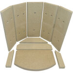 Kaminxpert - habillage de foyer pour po�les � chemin�e lyon de fireplace - vermiculite - 15 pi�ces