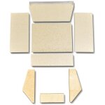 Kaminxpert - habillage de foyer pour poles  chemine vista 1 de attika - vermiculite - 8 pices