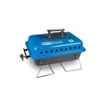 Kampa - barbecue a gaz et pierres de lave bruce - bleu et gris