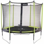 Trampoline de jardin 305 cm + filet de s�curit� jumpi vert / noir 300 - kangui