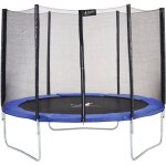 Kangui - trampoline rond bleu 300cm avec filet de protection