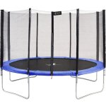 Kangui - trampoline rond bleu 430cm avec filet de protection