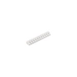 Barrette de connexion 12 voies ? polypropyl�ne blanc ? 1 - 2, 5mm� ? 250v ? 3a