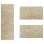 Karat - descente de lit barcelona beige 1 tapis 80 x 300 cm + 2 tapis 80 x 150 cm