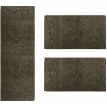 Karat - descente de lit sphinx marron 1 tapis 67 x 240 cm + 2 tapis 67 x 140 cm