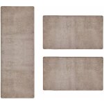 Karat - descente de lit sundae beige 69 1 tapis 67 x 250 cm + 2 tapis 67 x 140 cm