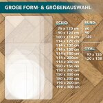 Floordirekt - tapis protge - sol pour sols durs polycarbonate transparent et fomes 90 x 120 cm