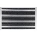 Paillasson en aluminium spectral fibre textile reps + brosses 47 x 68 cm