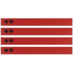 Rubans magn�tiques rouge 5 x 100 cm ensemble de 4