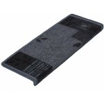 Tapis d'escalier akzent gris rectangulaire 23, 5 x 65 cm
