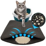 Karathomeliving - tapis de liti�re pour chat charly - conception en nid d'abeille � double couche, lavable, ...