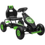 Kart � p�dales enfant go kart formule 1 racing super power 5 aileron avant pneus gonflables caoutchouc ...