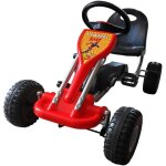 Kart � p�dales rouge vidaxl