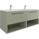 Meuble de salle de bain suspendu soho 120x50x45 cm avec double vasque et tiroir soft - close, couleur ... Meuble de salle de bain suspendu soho 120x50x45 cm avec double vasque et tiroir soft - close, couleur ...