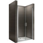 Saniverre - kaya porte de douche h 185 largeur r�glable 83 � 86 cm verre transparent