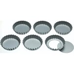 Kc blue set de 6 boîtes de cake de loose base de 10 cm, acier inoxydable, gris, 8 cm, 6 Kc blue set de 6 boîtes de cake de loose base de 10 cm, acier inoxydable, gris, 8 cm, 6