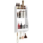 Sobuy - kcr12 - w tagre  suspendre tagere rangement murale tagre  pices rangement cuisine tagre ...