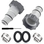 Kcvv - 2 adaptateur de tuyau de piscine de rechange pour pompe intex a, raccord pour tuyau de 32 mm et ...