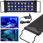 Kcvv - clairage d'aquarium � led 12w lampe de surface universal fit avec minuterie, 30 - 50cm