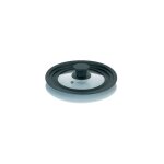 Kela - couvercle en verre silicone noir 16 / 18 / 20cm