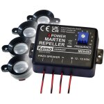 Kemo - module anti - martres à ultrasons m094 à ultrason, éclairage led avec protection optique, haut ... Kemo - module anti - martres à ultrasons m094 à ultrason, éclairage led avec protection optique, haut ...