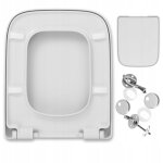 Keramag cuvette wc renova plan - 43x36 cm - duroplast - antibact�rien - m�canisme frein de chute