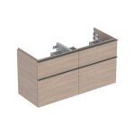 Keramag - geberit icon meuble sous - lavabo double, 4 tiroirs,