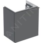 Keramag - geberit icon - meuble lavabo 37x42x28 mm, 1 porte, charni�res � droite, lave 502. 300. jk. ...
