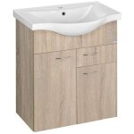 Aqualine - keramia fresh - meuble - vasque 60x74x34 cm, chne platine 50066