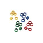 Kerbl - bague en spirale pour poulets, paons, couleurs varies, 16 mm, conteneur 100 uds