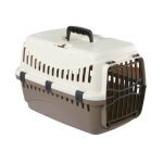 Box de transport expedition pour chien - 48x32x32cm - creme et taupe - kerbl