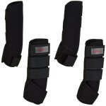 Ensemble de gutre de cheval 4 pcs cob noir 320132 kerbl