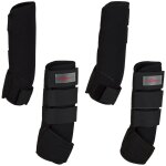 Kerbl - ensemble de gutres de cheval 4 pcs complet noir 320133