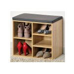 Kesper - meuble  chaussures d'intrieur - banc en bois avec coussin pour l'entre - livraison gratuite ...