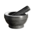 Kesper - mortier et pilon en granit - d 16 x h 8, 5 cm - gris - livraison gratuite