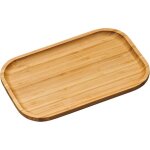 Plateau de service en bambou - beige - l 30. 5 x l 20 x h 2 cm - livraison gratuite