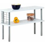 Tagère de cuisine à 2 niveaux, mdf, fsc, blanc Tagère de cuisine à 2 niveaux, mdf, fsc, blanc