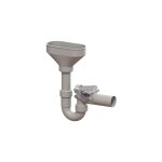 Kessel - retour double serrure staufix 73053 dn 50, avec siphon et entonnoir d&39entre
