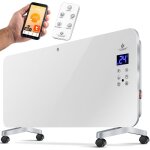Kesser® chauffage électrique en verre convecteur chauffage électrique radiateur touch display blanc / ... Kesser® chauffage électrique en verre convecteur chauffage électrique radiateur touch display blanc / ...