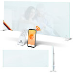 Kesser - chauffage infrarouge convecteur en verre chauffage en verre economie d'�nergie 2en1 sur pied ...