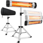 Kesser® chauffage radiant infrarouge chauffage radiant de terrasse 2500w avec télécommande incl. housse ... Kesser® chauffage radiant infrarouge chauffage radiant de terrasse 2500w avec télécommande incl. housse ...