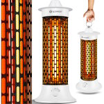 Kesser - chauffage radiant sur pied chauffage infrarouge 1200w chauffage radiant chauffage efficace en ...