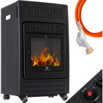 Kesser® chauffe - gaz poêle à gaz chauffage radiant 3 4 kw cheminée à gaz incl. détendeur de gaz & tuyau ... Kesser® chauffe - gaz poêle à gaz chauffage radiant 3 4 kw cheminée à gaz incl. détendeur de gaz & tuyau ...