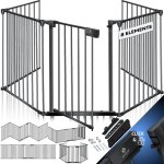 Grille de protection de cheminée avec porte grille de protection de four en métal grille d'exercice barrière ... Grille de protection de cheminée avec porte grille de protection de four en métal grille d'exercice barrière ...