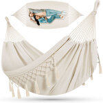 Hamac 300kg charge max. 320x150cm charge max. 300 kg 1 - 2 personnes respirant franges rsistant aux ...