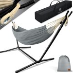 Kesser hamac lake avec support double hamac pour 2 personnes - cadre stable capacit de charge 200kg ...